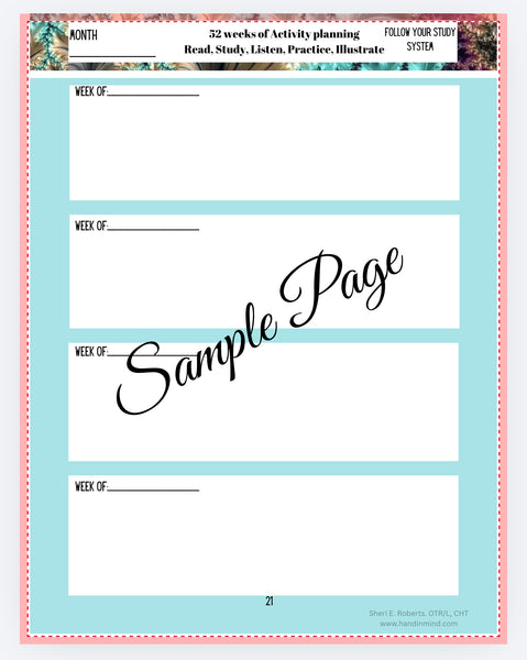 CHT planner/digital file PDF