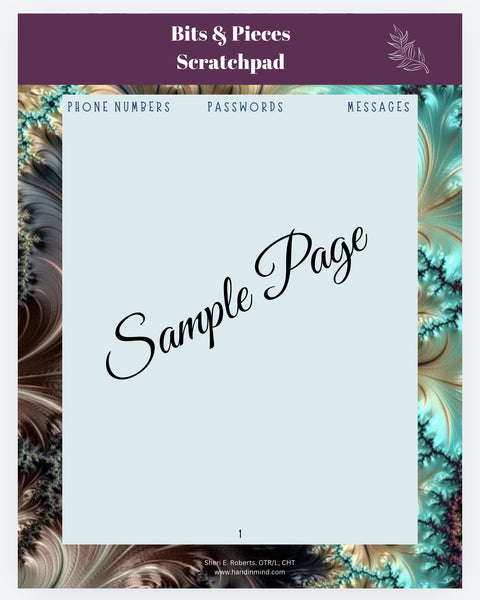 CHT planner/digital file PDF