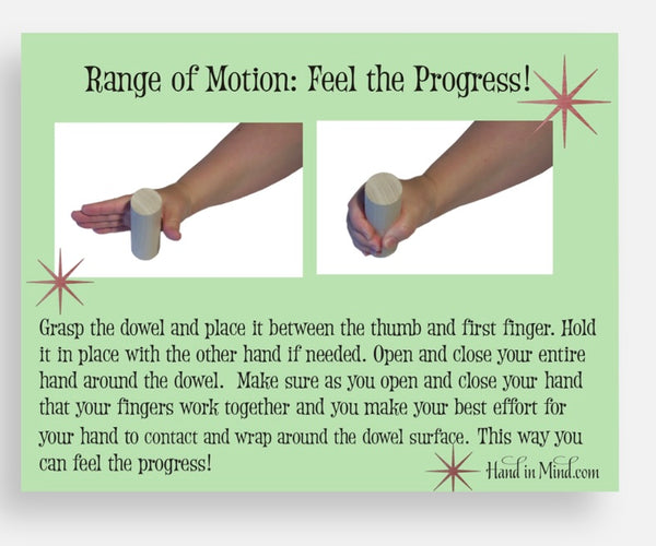 d. Rainbow range of motion dowels