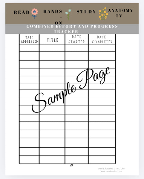 CHT planner/digital file PDF