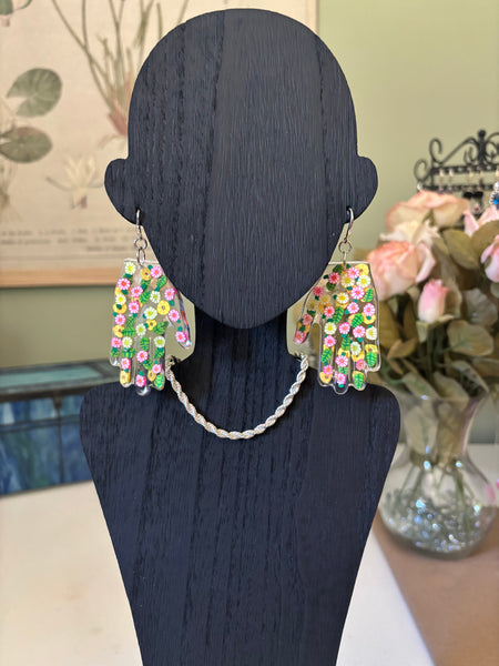 Resin Hands! Big and Beautiful! COLOR FRUIT SLICES & GREEN LEAVES