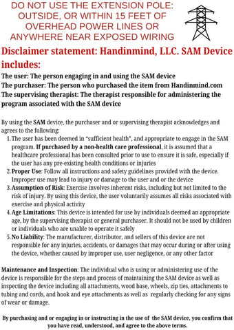 INFORMATION CARD: Disclaimer card