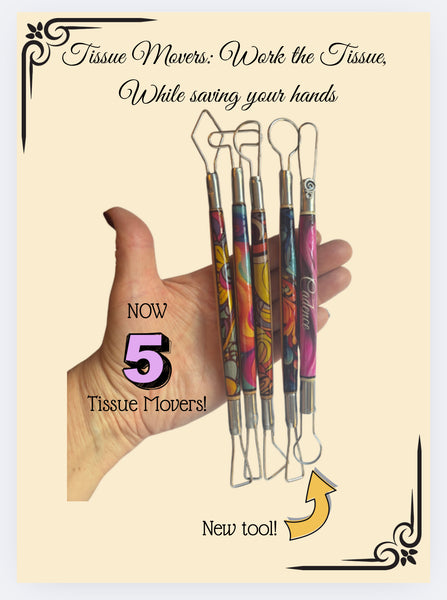 a. 5 PIECE Tissue movers! -A new take on clay tools!