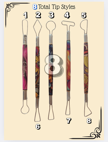 a. 5 PIECE Tissue movers! -A new take on clay tools!