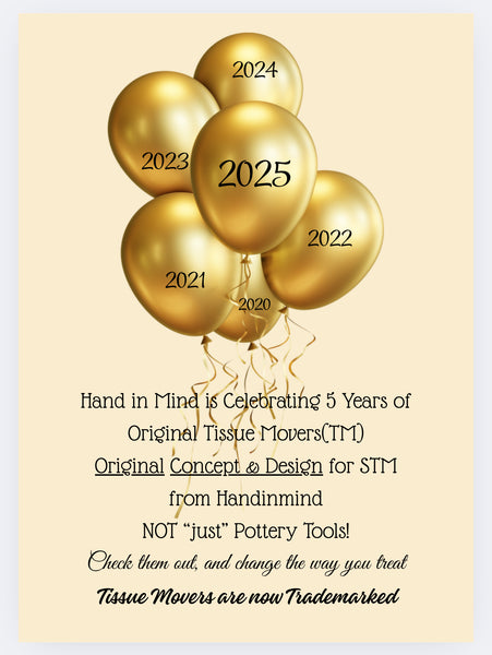 a. 5 PIECE Tissue movers! -A new take on clay tools!