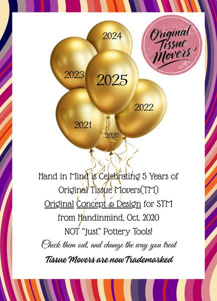 a. 5 PIECE Tissue movers! -A new take on clay tools!