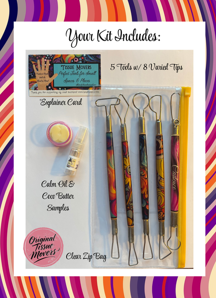 a. 5 PIECE Tissue movers! -A new take on clay tools!
