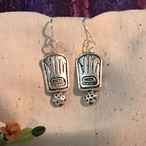 Earrings hand shaped/hand therapy jewelry/hand stamp
