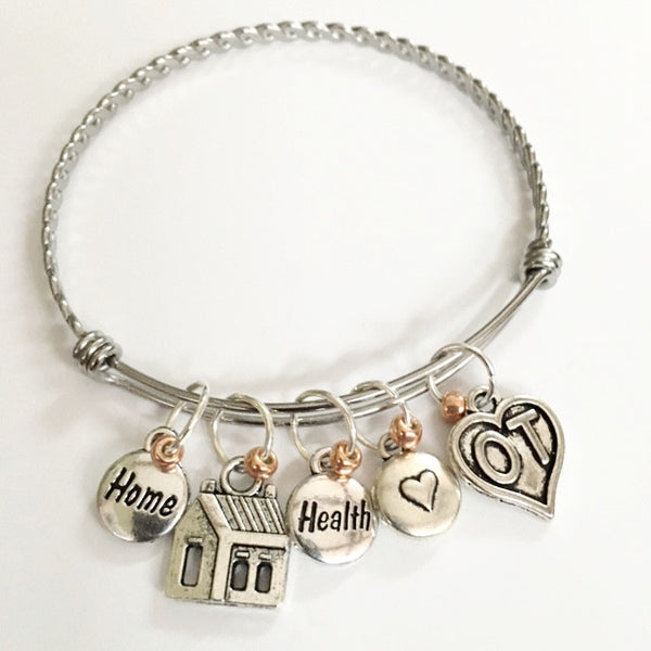 OT occupations charm bracelet; home health therapist