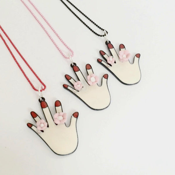 Decorative hand pendant/hand therapy jewelry