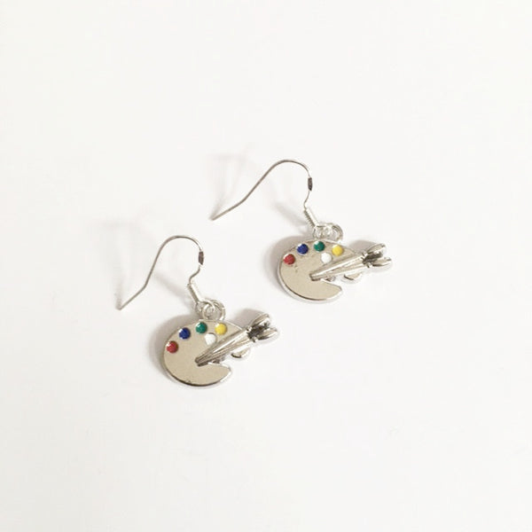 Earrings/ palette shaped/ creative artist  jewelry