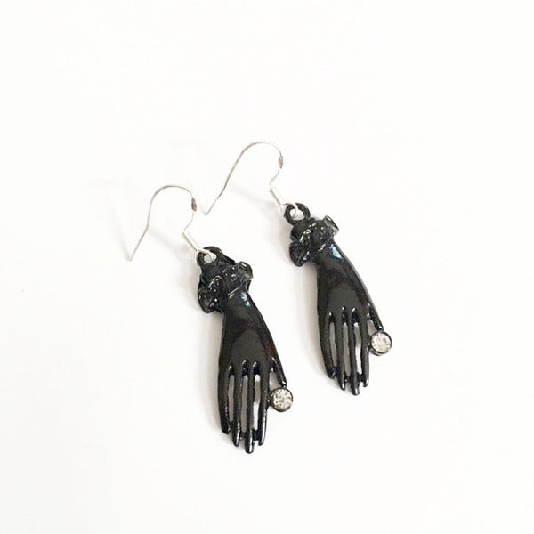 Earrings/hand shaped/hand therapy jewelry