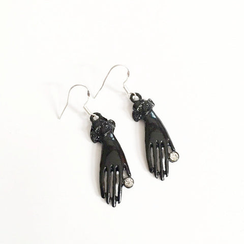 Earrings/hand shaped/hand therapy jewelry