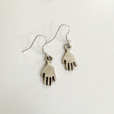 Earrings/hand shaped/hand therapy jewelry