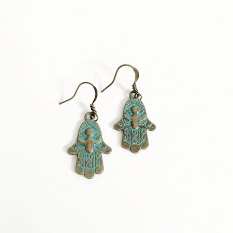 Earrings/hand shaped/hand therapy jewelry