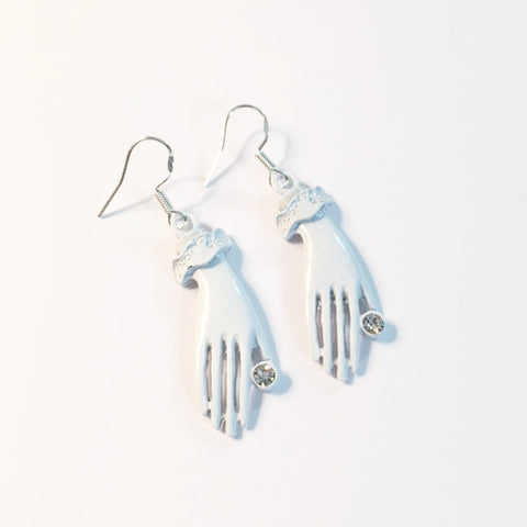 Earrings/hand shaped/hand therapy jewelry