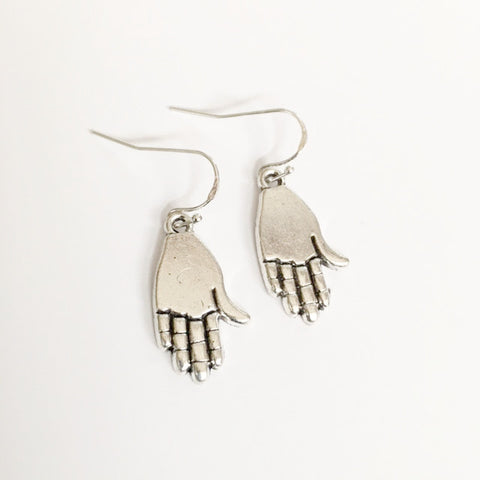 Earrings/hand shaped/hand therapy jewelry