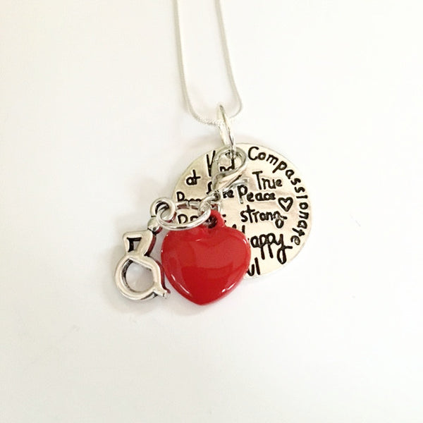 Necklace/heart for disabled/compassion