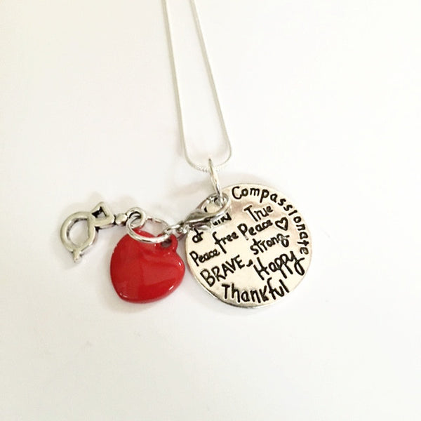Necklace/heart for disabled/compassion