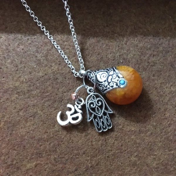 Necklace/Namaste with beautiful bead