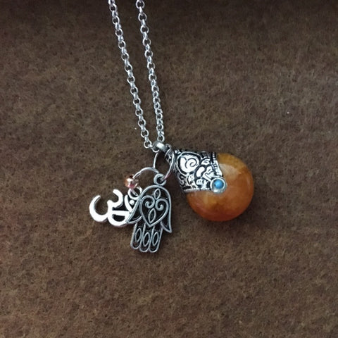 Necklace/Namaste with beautiful bead