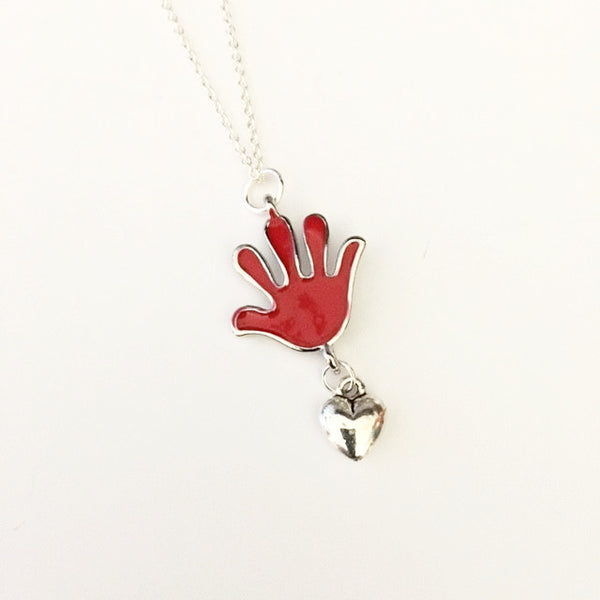 Necklace/hand shaped/hand therapy jewelry