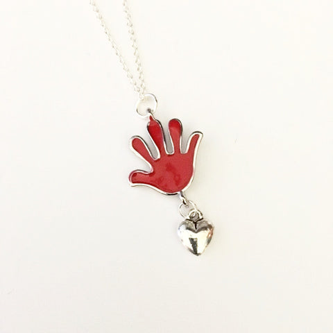 Necklace/hand shaped/hand therapy jewelry