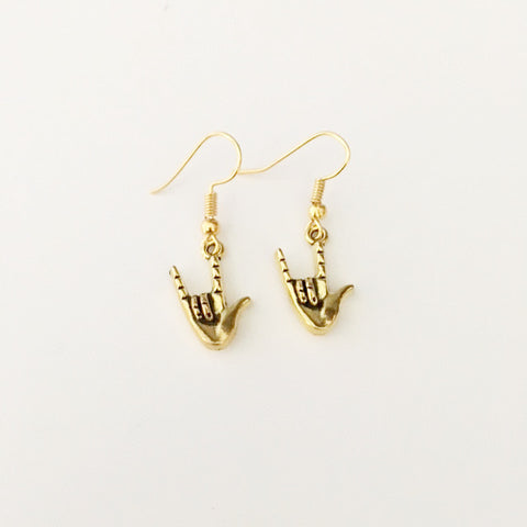 Earrings/hand shaped/hand therapy jewelry