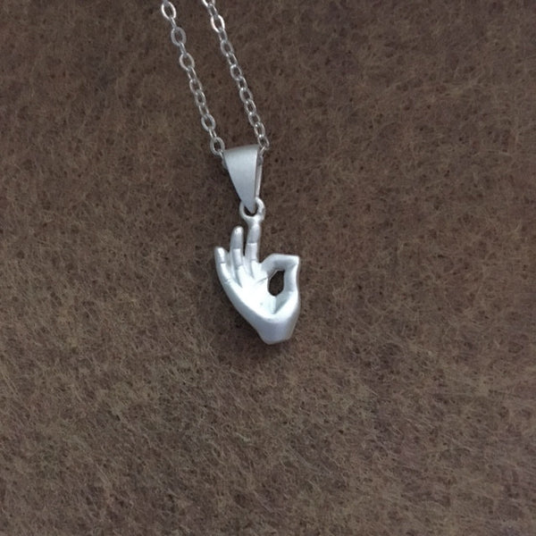 Necklace/Hand shaped/hand therapy jewelry
