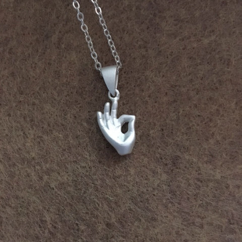 Necklace/Hand shaped/hand therapy jewelry
