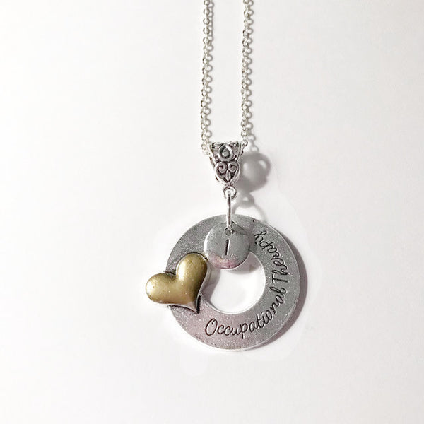"I Heart Occupational Therapy" Necklace