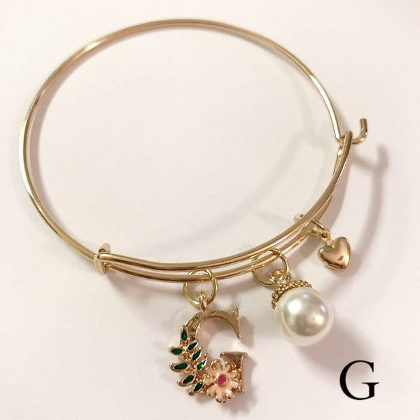 A to Z custom initial bracelet