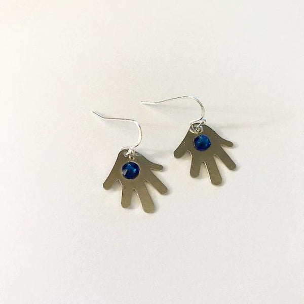 Hand shaped earrings/hand therapy jewelry