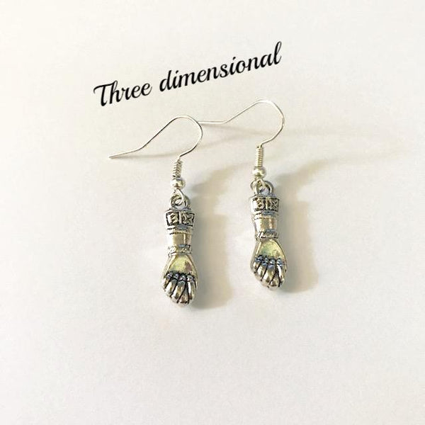 Earrings/hand shaped/hand therapy earrings