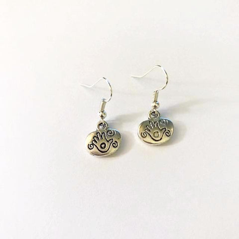 Earrings/hand shaped/hand therapy jewelry