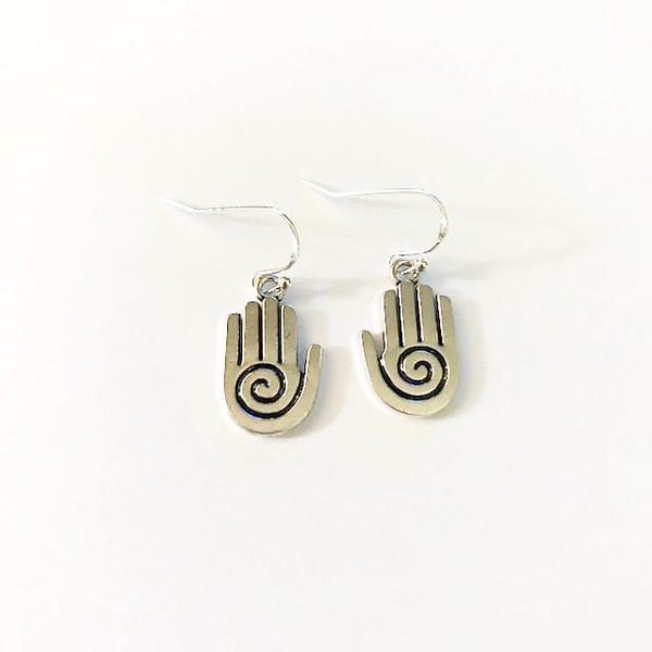 Earrings hand shaped/hand therapy jewelry