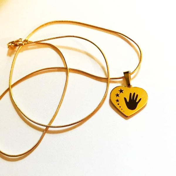Hand & Stars Necklace