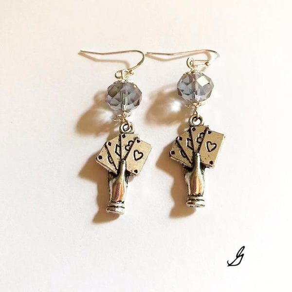 Hand shaped, Victorian vintage style earrings