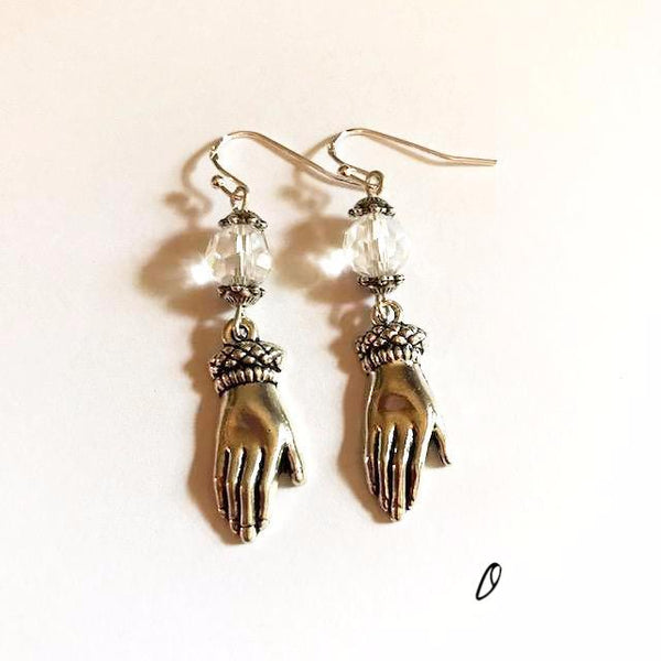 Hand shaped, Victorian vintage style earrings