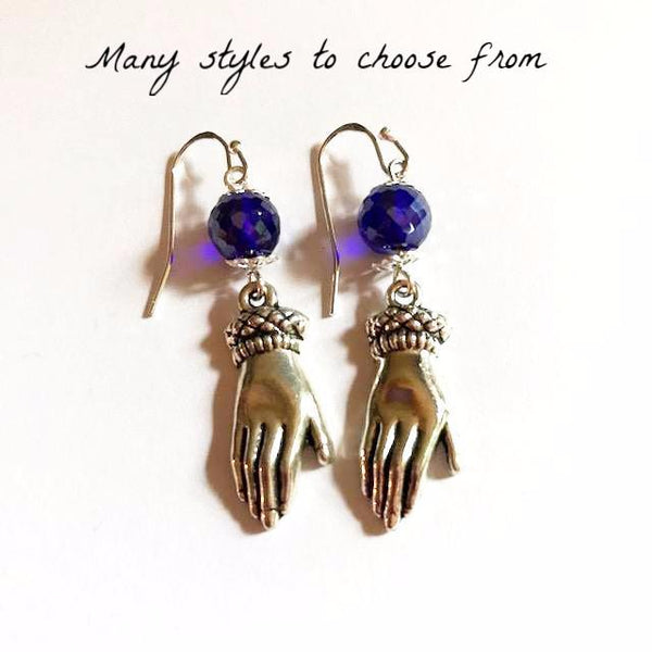 Hand shaped, Victorian vintage style earrings