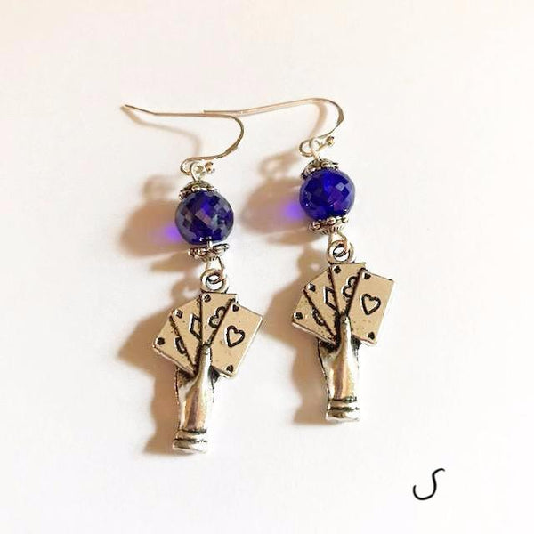 Hand shaped, Victorian vintage style earrings