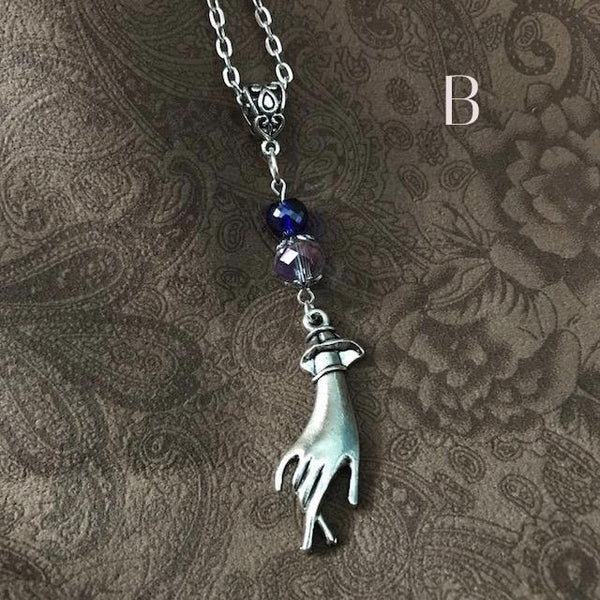 Victorian style vintage drop hand with etched bead