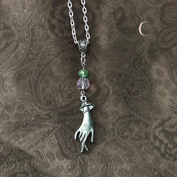 Victorian style vintage drop hand with etched bead