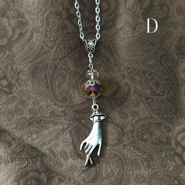 Victorian style vintage drop hand with etched bead