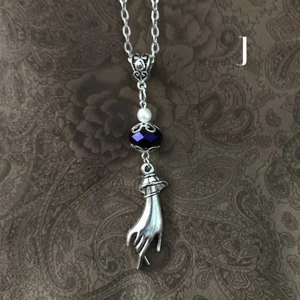 Victorian style vintage drop hand with etched bead