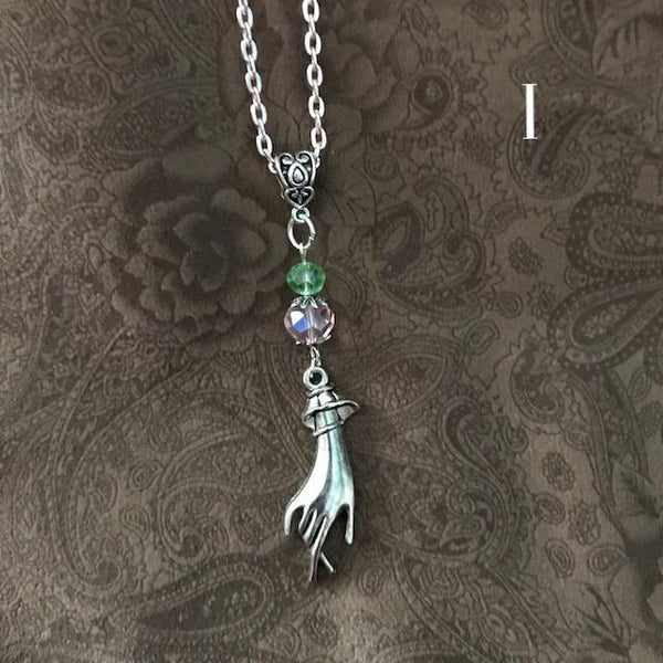 Victorian style vintage drop hand with etched bead