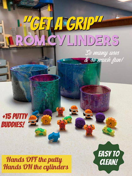 Hand therapy treatment resources: Get a grip color burst cylinders!