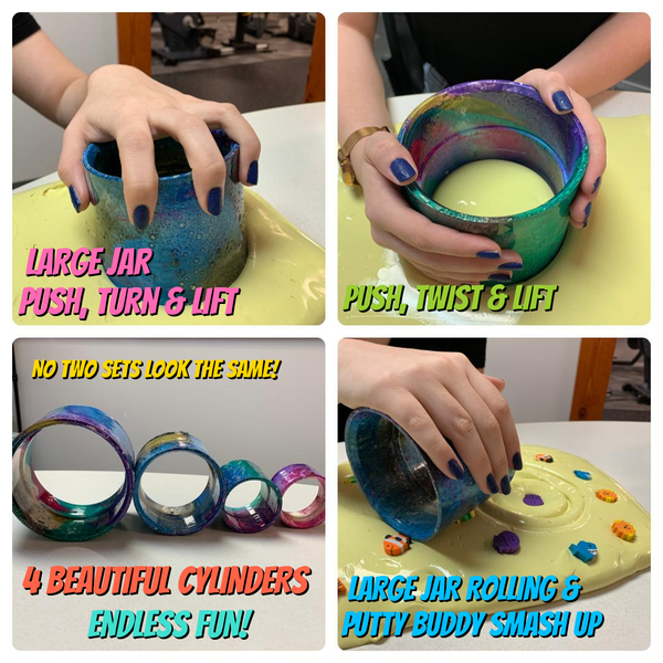 Hand therapy treatment resources: Get a grip color burst cylinders!