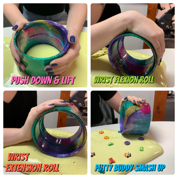 Hand therapy treatment resources: Get a grip color burst cylinders!