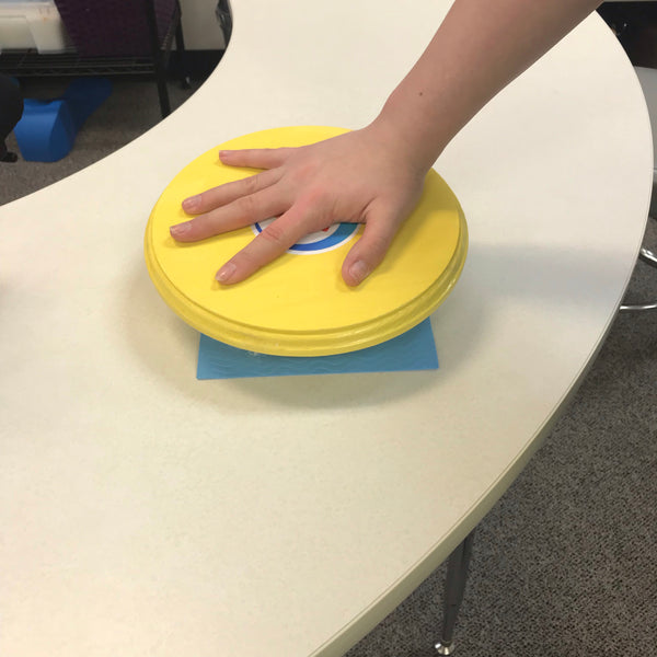 Hand print Wobble board- just for the hand! I am in the process of making a new batch of wobble boards after the new year. I have a few of the painted wobbles and will update the inventory ASAP.